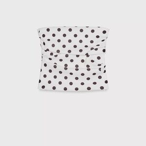 Zara Polka Dot Strapless Top